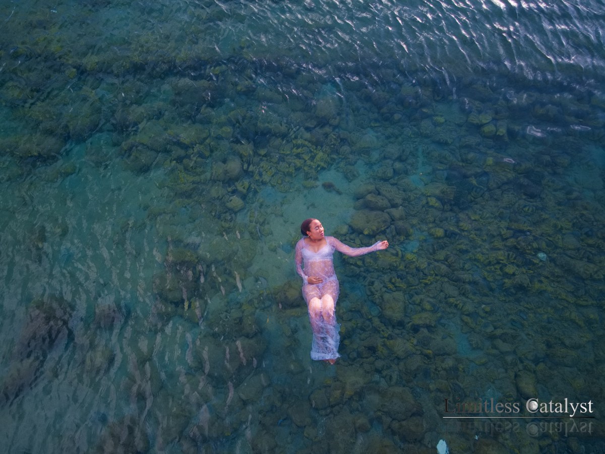 Breathing new life into the sea . Bathed in its tranquil waves as it gives its&nbsp;blessing.